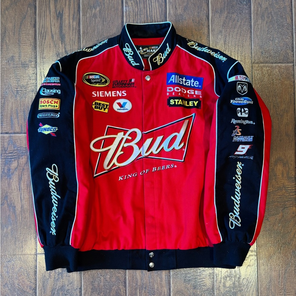 Vintage Y2K Budweiser NASCAR Chase Authentics Racing Jacket